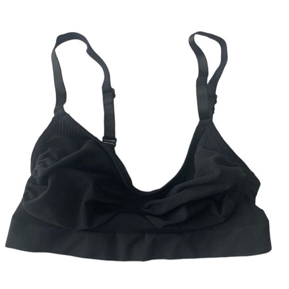 SKIMS Seamless Sculpt Bralette In Onyx Black Bra Sport Athletic Casual Bra - Picture 6 of 10